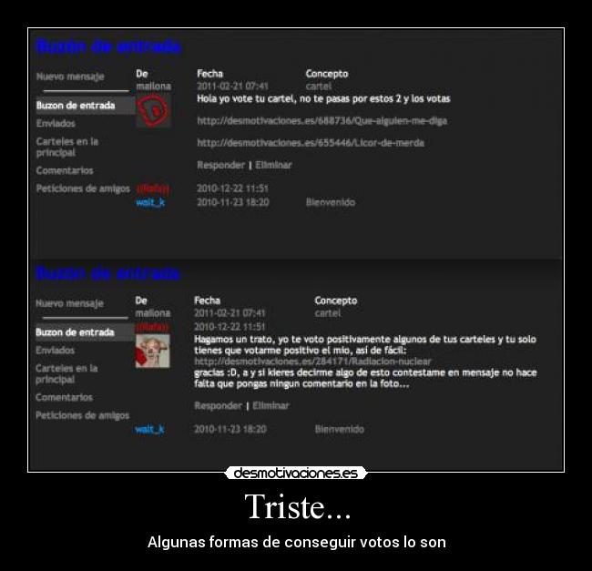 Triste... -