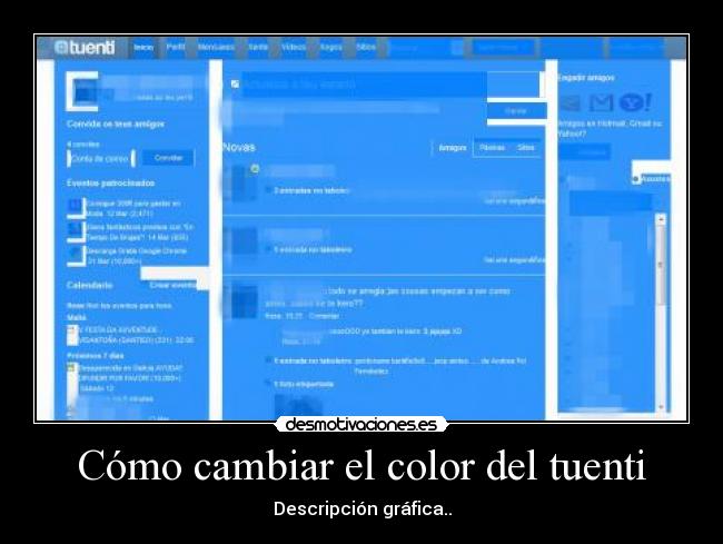 Cómo cambiar el color del tuenti -