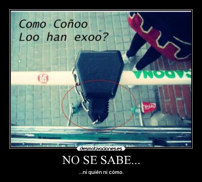 NO SE SABE... -