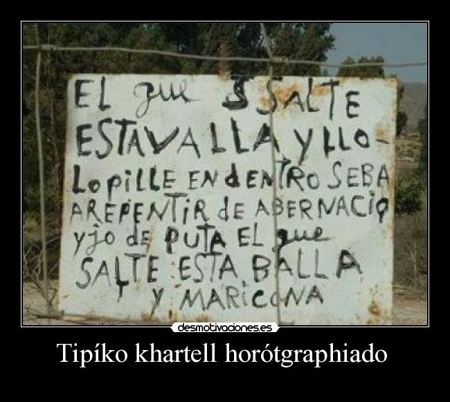 Tipíko khartell horótgraphiado -