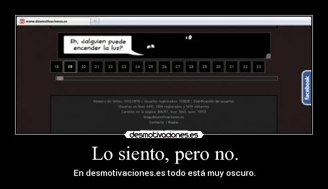 Lo siento, pero no. - 