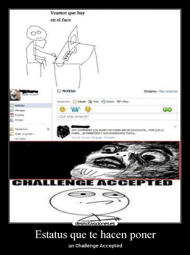 Estatus que te hacen poner -