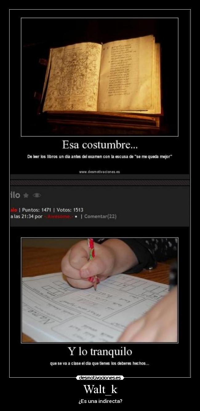 Walt_k - ¿Es una indirecta?