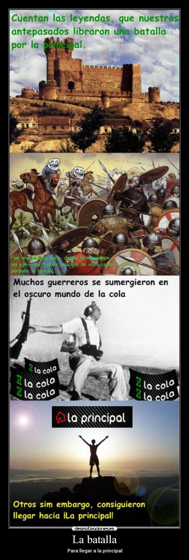 La batalla - Para llegar a la principal