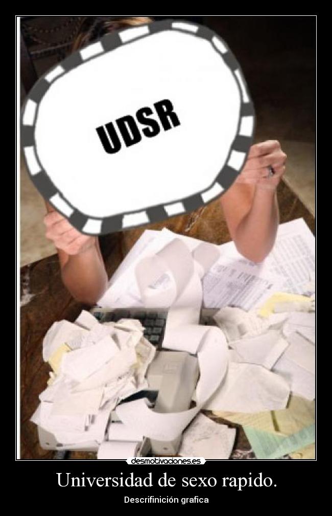 Universidad de sexo rapido. - Descrifinición grafica
