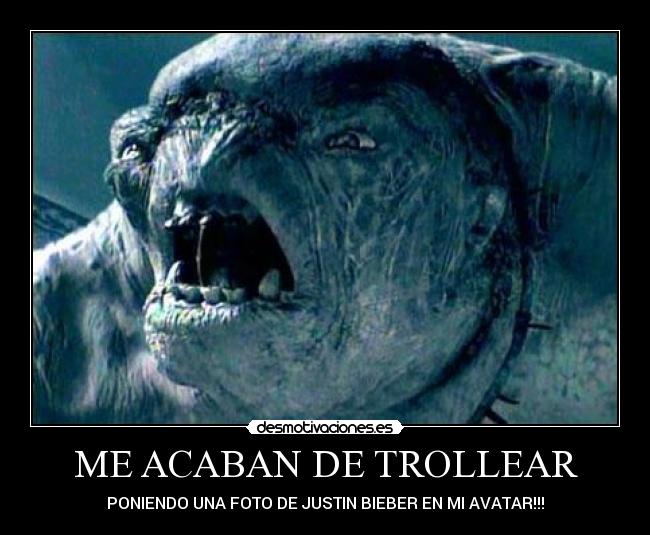 ME ACABAN DE TROLLEAR - PONIENDO UNA FOTO DE JUSTIN BIEBER EN MI AVATAR!!!