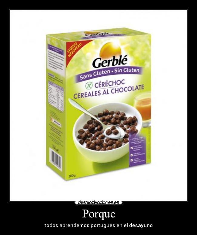 Porque - todos aprendemos portugues en el desayuno