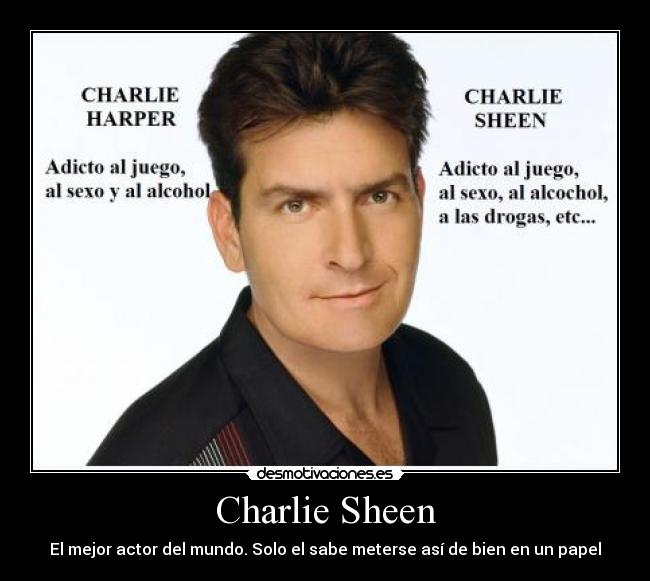 carteles charlie sheen desmotivaciones
