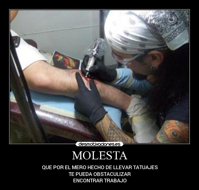 carteles tatto tatuajes trabajo desmotivaciones