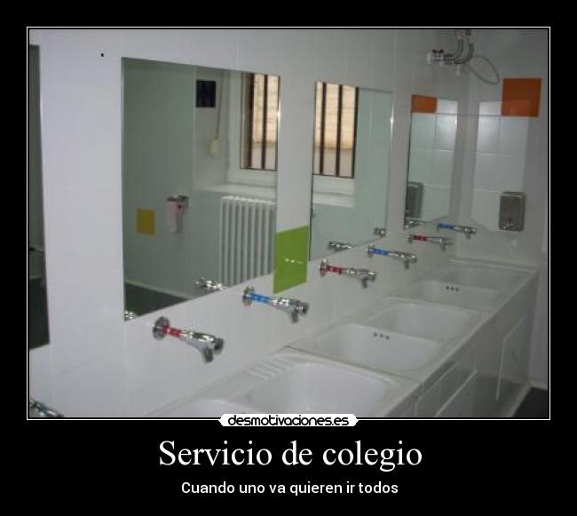 Servicio de colegio - Cuando uno va quieren ir todos