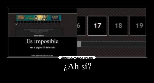 ¿Ah sí? - 