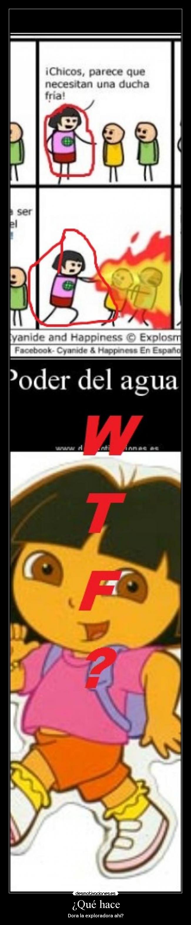 ¿Qué hace - Dora la exploradora ahí?