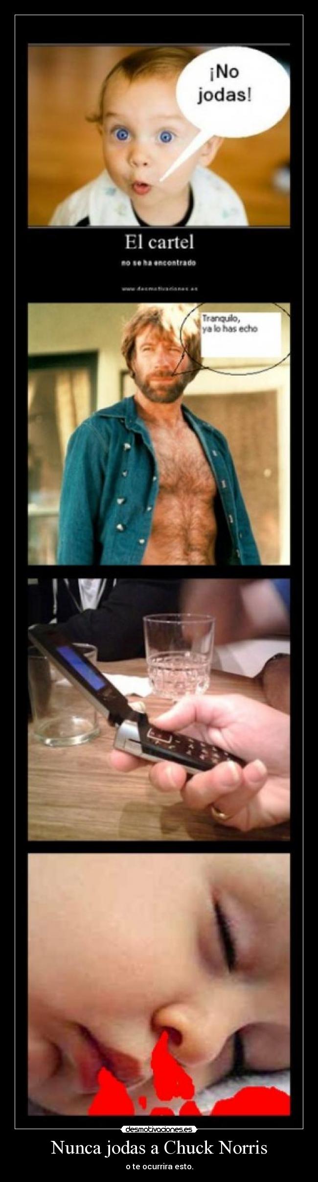 Nunca jodas a Chuck Norris - o te ocurrira esto.