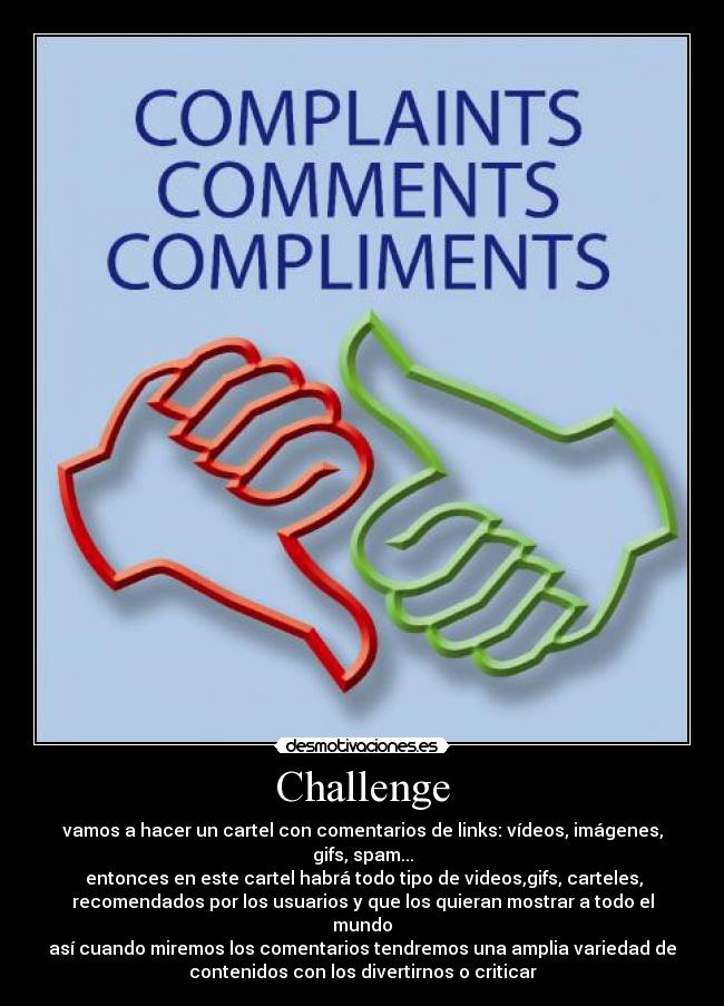 carteles challenge desmotivaciones