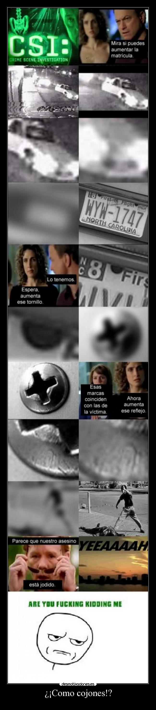 ¿¡Como cojones!? -