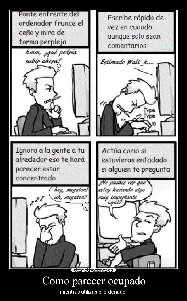 Como parecer ocupado - 