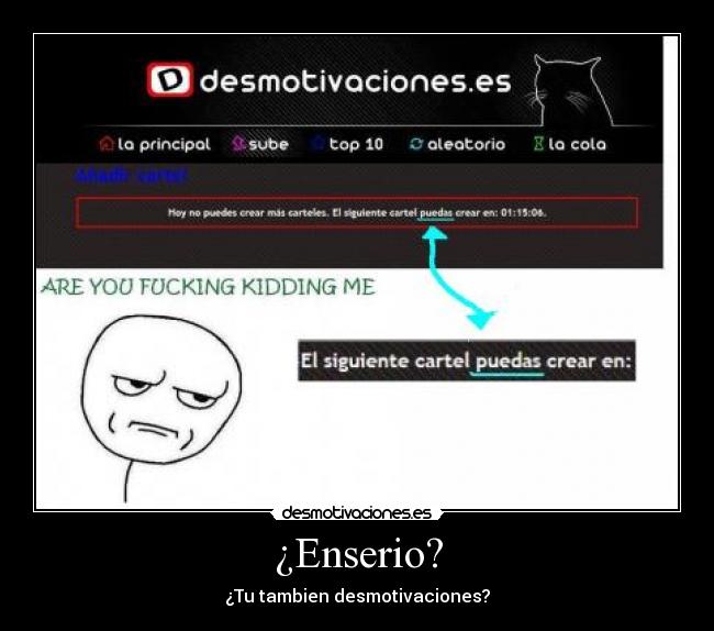 ¿Enserio? -