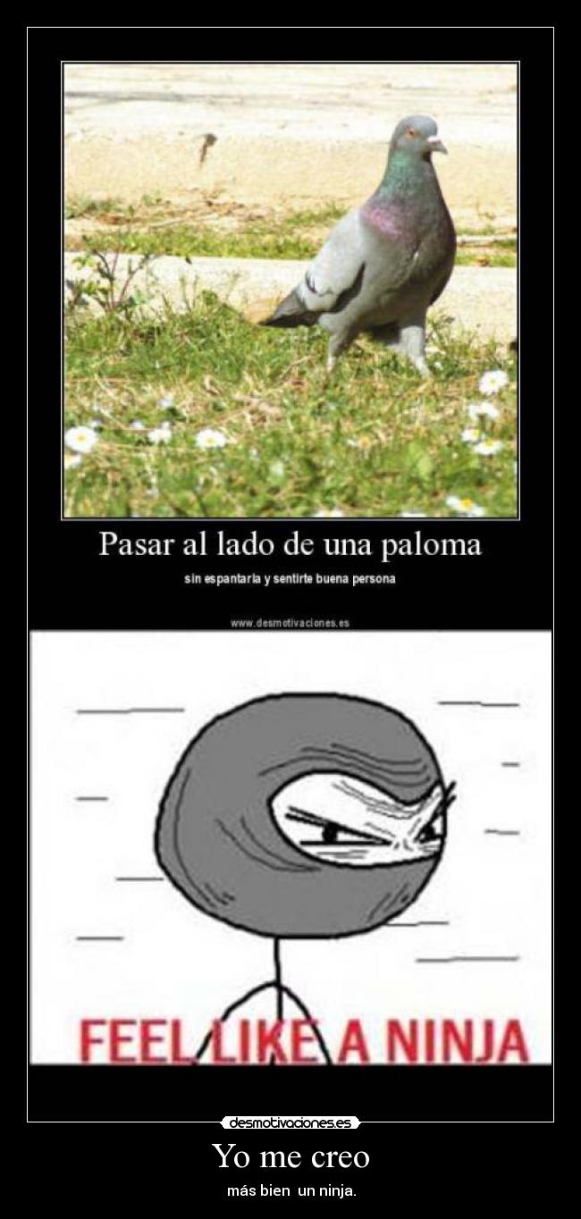 Yo me creo - más bien un ninja.