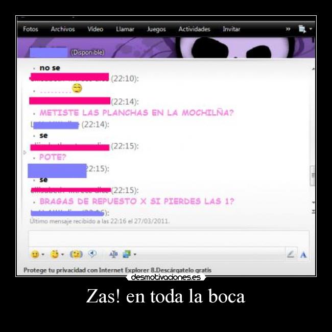 Zas! en toda la boca -