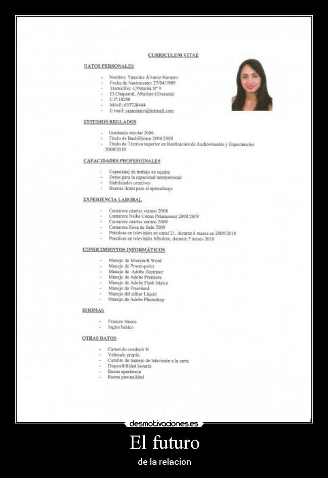 El futuro - de la relacion