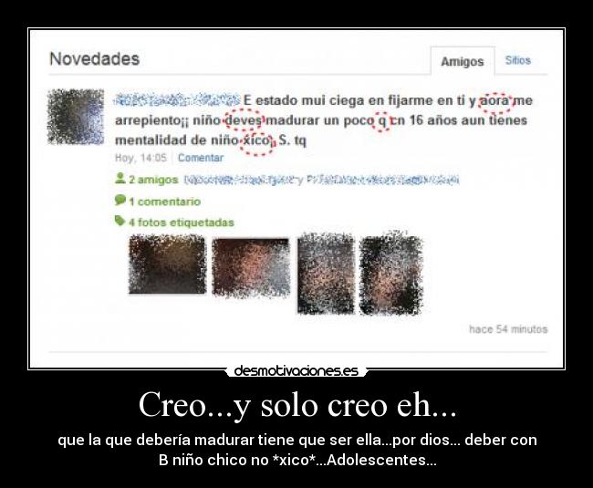Creo...y solo creo eh... - 