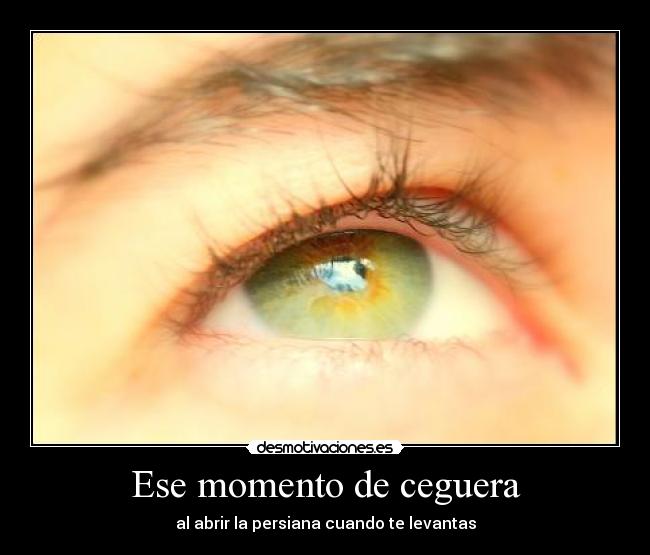 Ese momento de ceguera - 