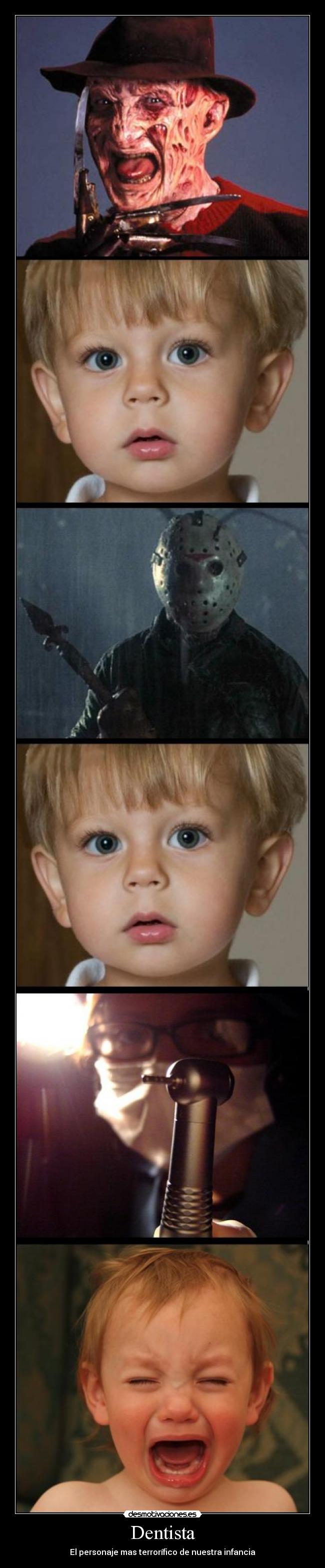 carteles dentista terror miedo infancia desmotivaciones