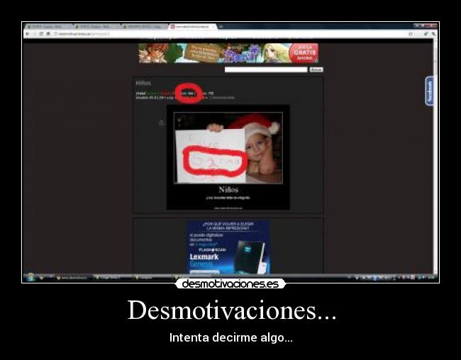 Desmotivaciones... - Intenta decirme algo...