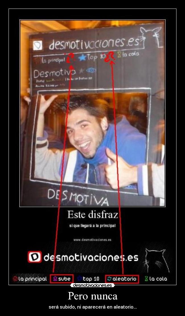 Pero nunca - será subido, ni aparecerá en aleatorio...