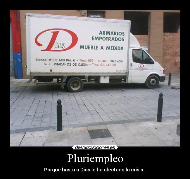 Pluriempleo - Porque hasta a Dios le ha afectado la crisis...