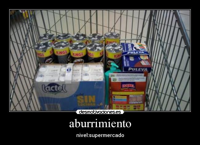 aburrimiento - nivel:supermercado