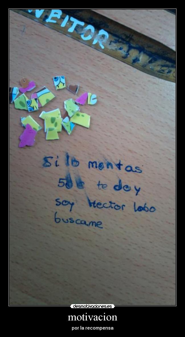 motivacion - por la recompensa