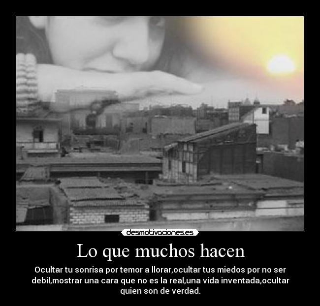 Lo que muchos hacen - 