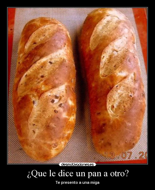 ¿Que le dice un pan a otro? - 
