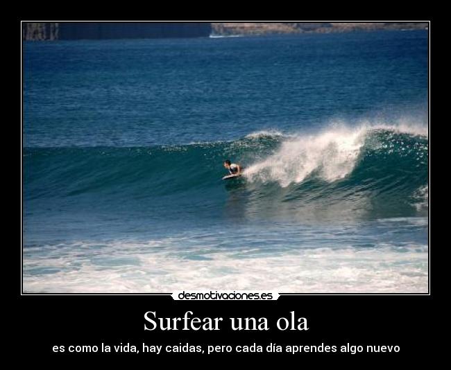 Surfear una ola -