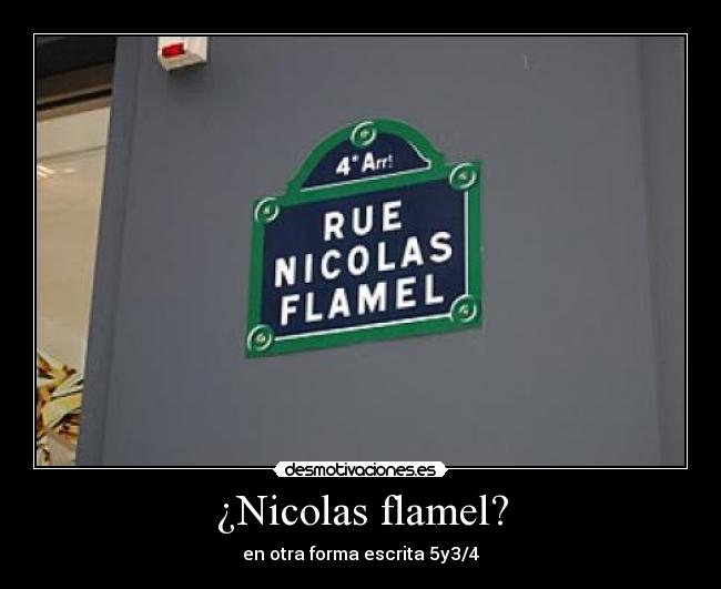 ¿Nicolas flamel? - 