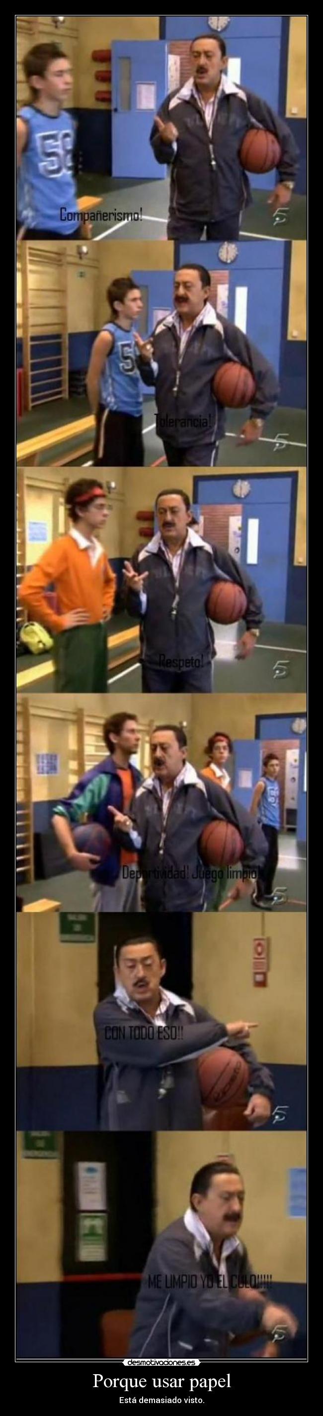 Porque usar papel - Está demasiado visto.