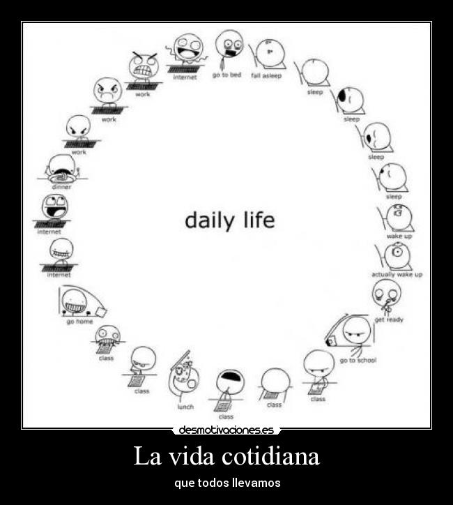 La vida cotidiana - que todos llevamos