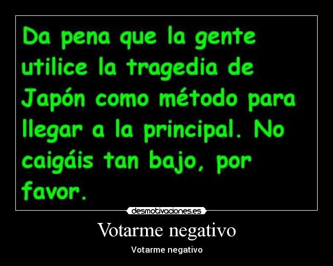 Votarme negativo -