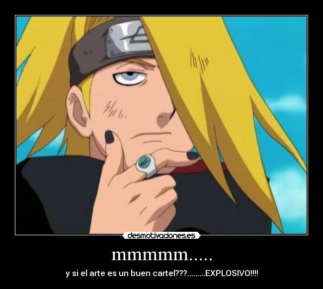 mmmmm..... - y si el arte es un buen cartel???.........EXPLOSIVO!!!!