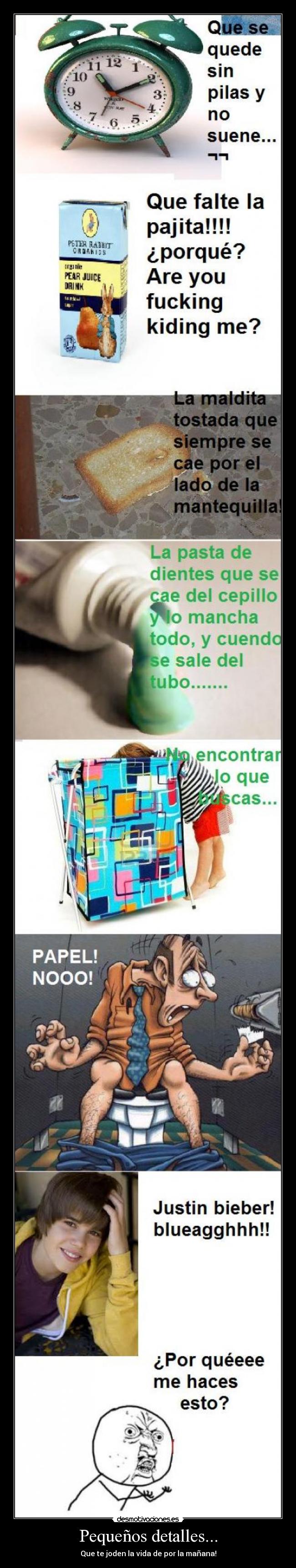 Pequeños detalles... - Que te joden la vida de por la mañana!