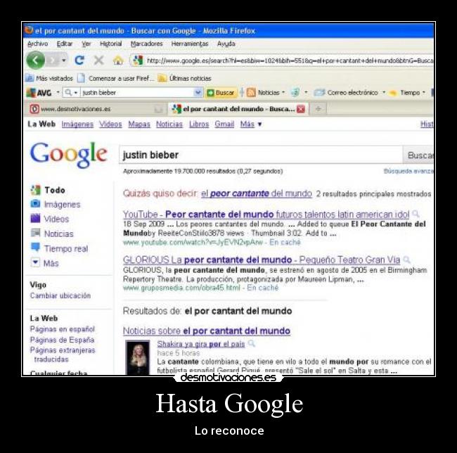 Hasta Google - Lo reconoce