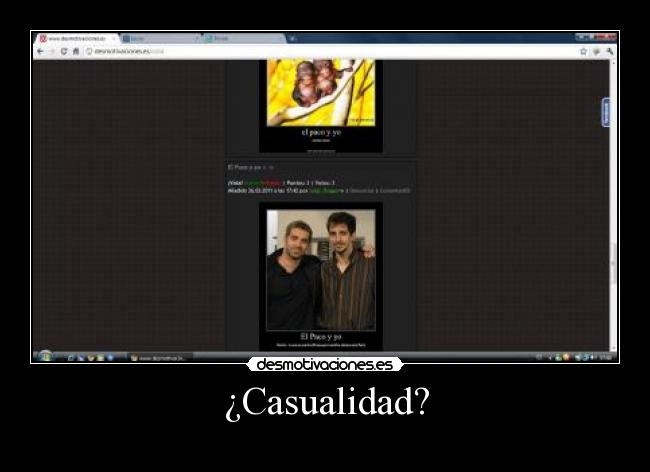 ¿Casualidad? -