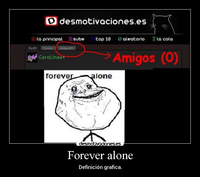 Forever alone - Definición grafica.