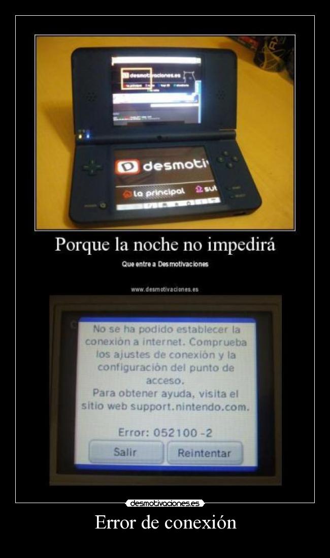 carteles error conexion desmotivaciones