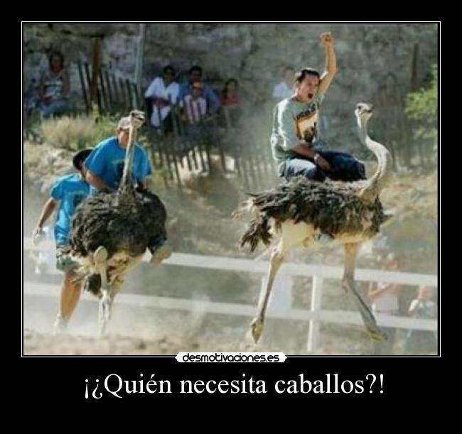 ¡¿Quién necesita caballos?! -