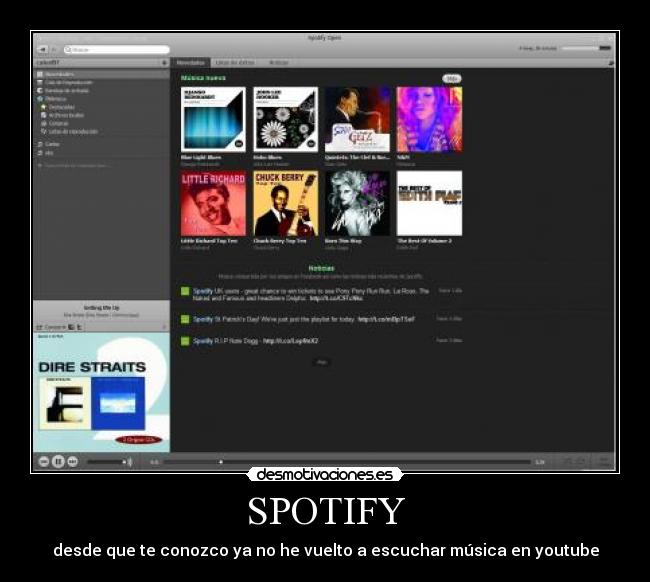 SPOTIFY - desde que te conozco ya no he vuelto a escuchar música en youtube