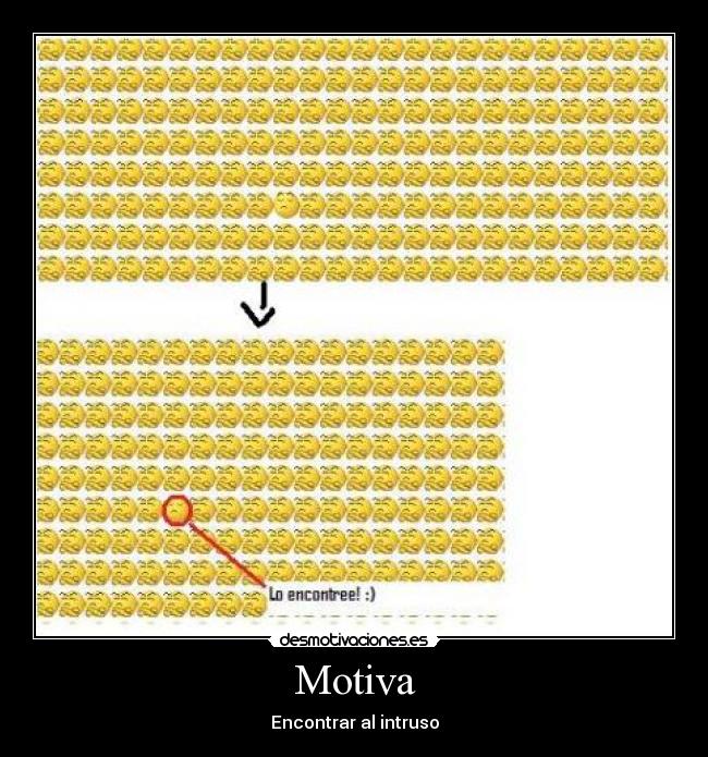 Motiva - Encontrar al intruso