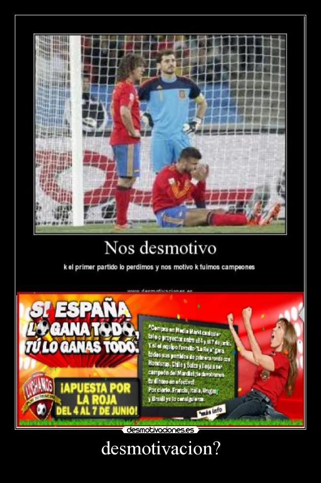 desmotivacion? -