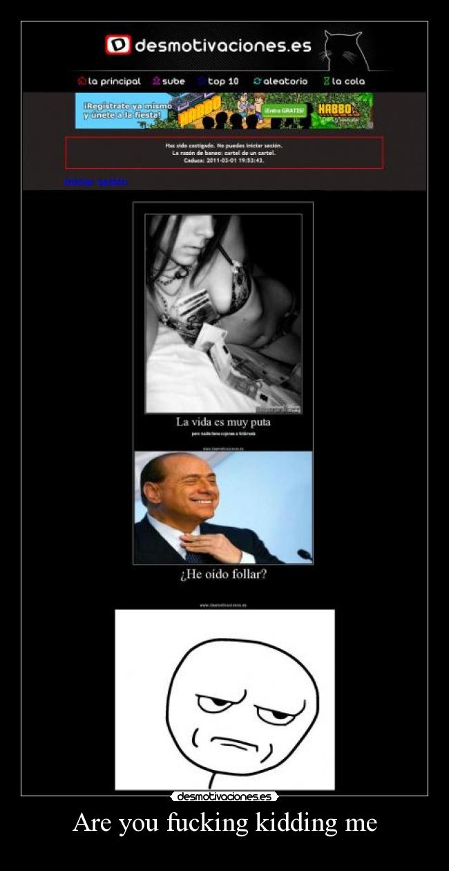 Are you fucking kidding me -